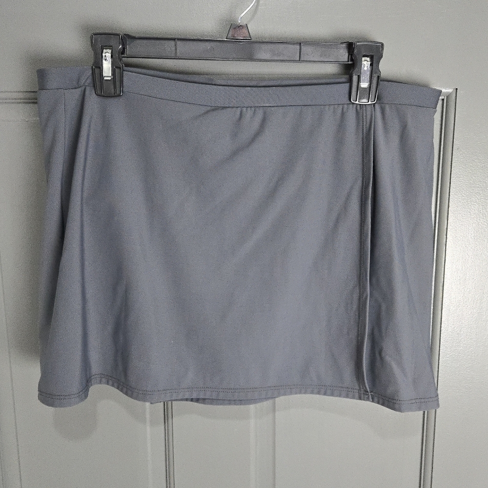 Magicsuit Medium Gray Swim Skirt Size 16